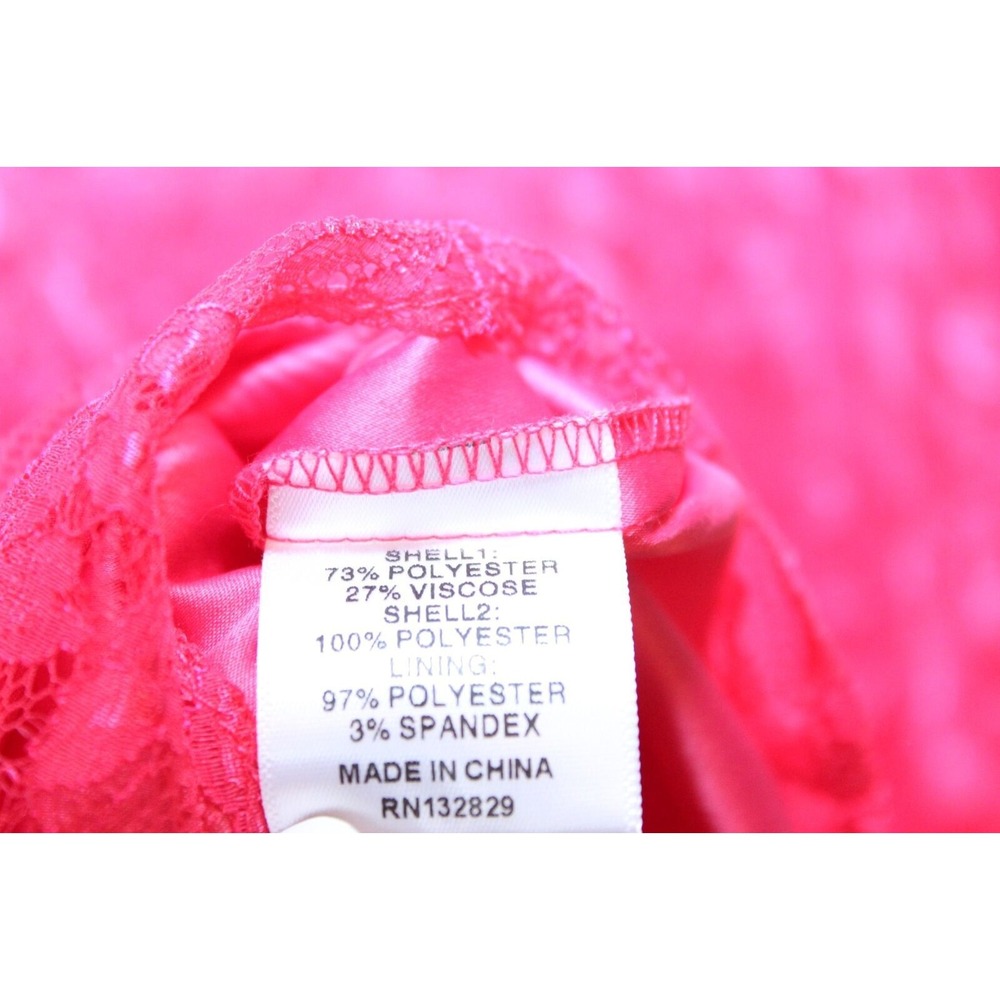 NEW Majorelle x Revolve Brielle Lace Blouson Sleeve Mini Dress Pink XL Date Nite - Picture 10 of 12